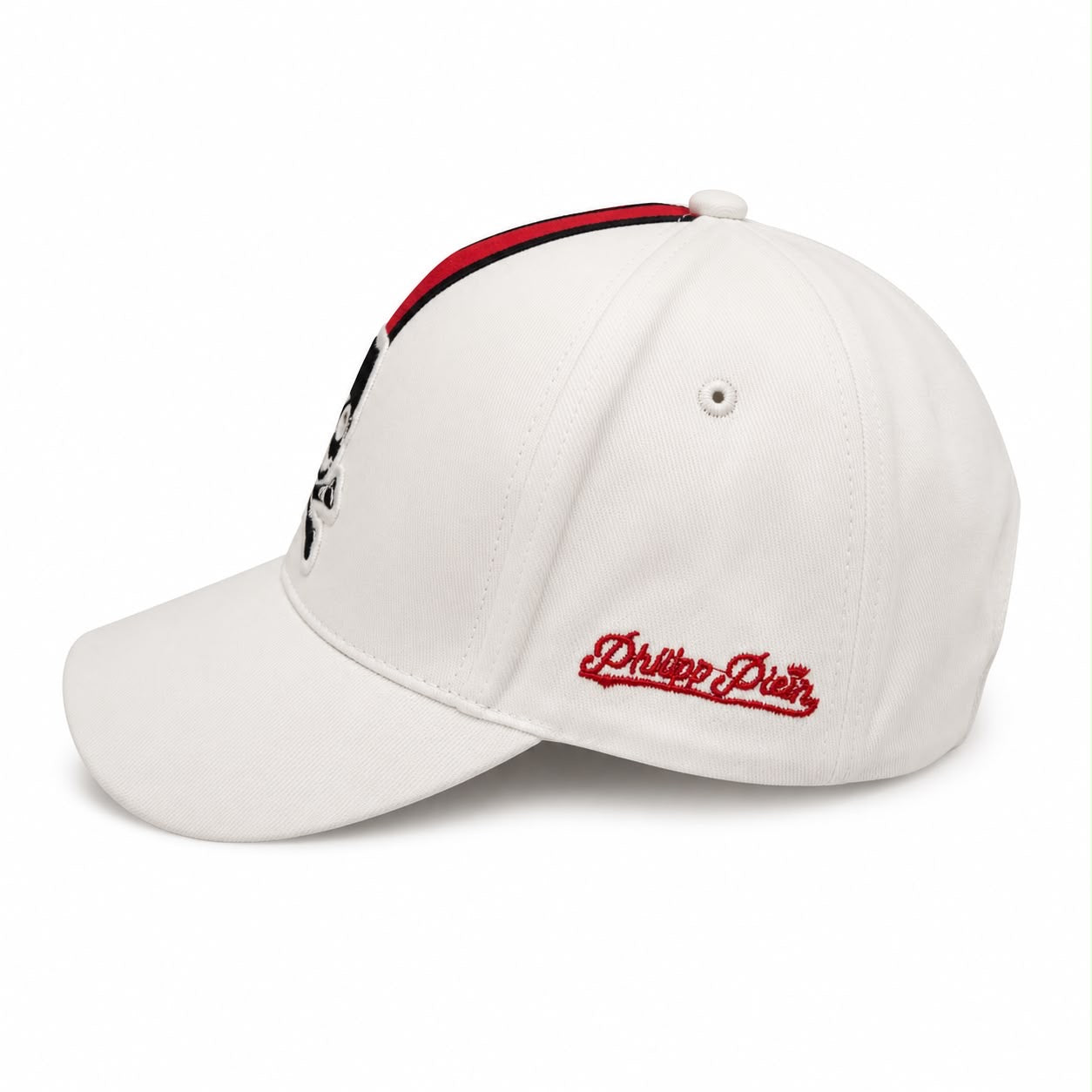 PP Skull Cap – White / Red