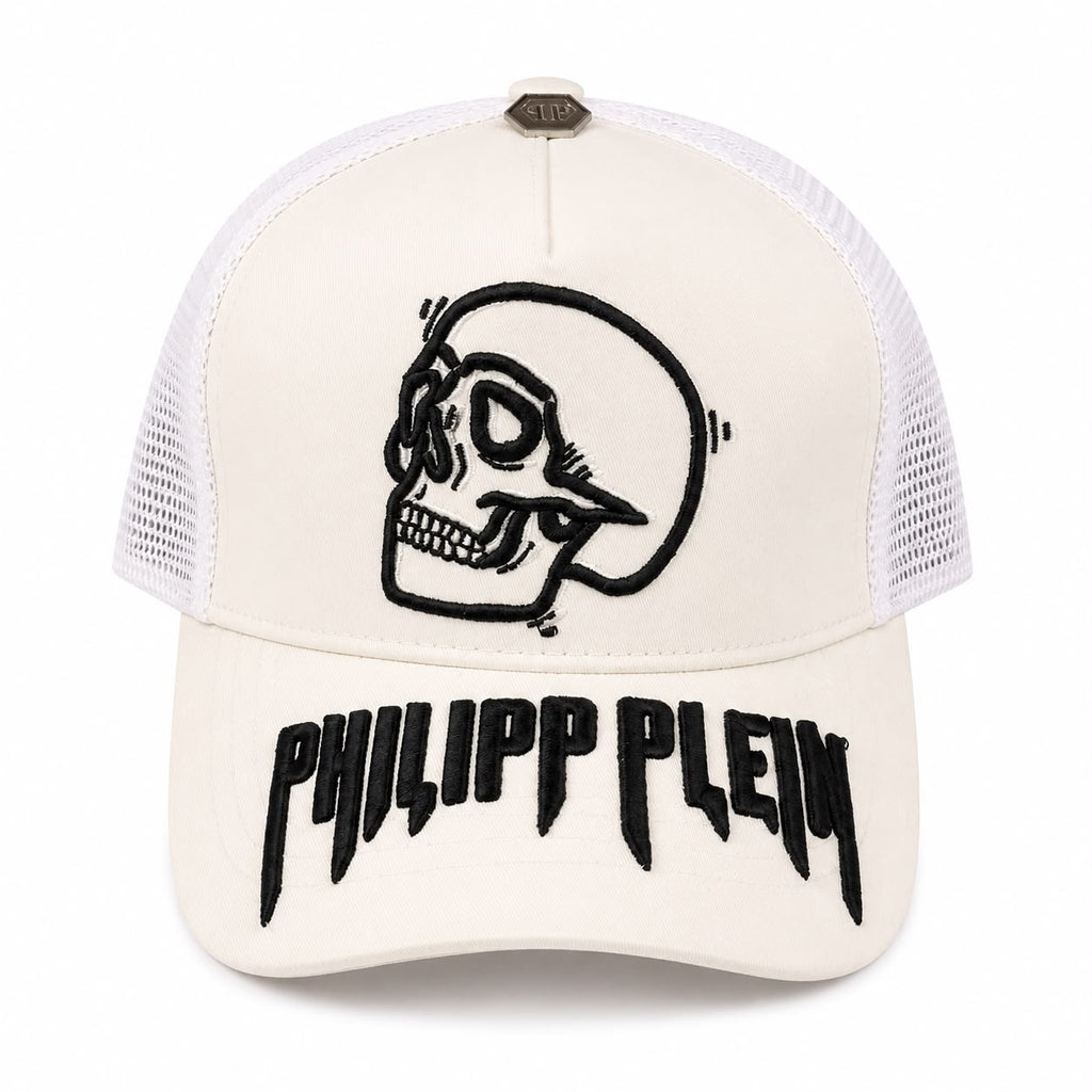 P.P Mesh Skull Cap – White