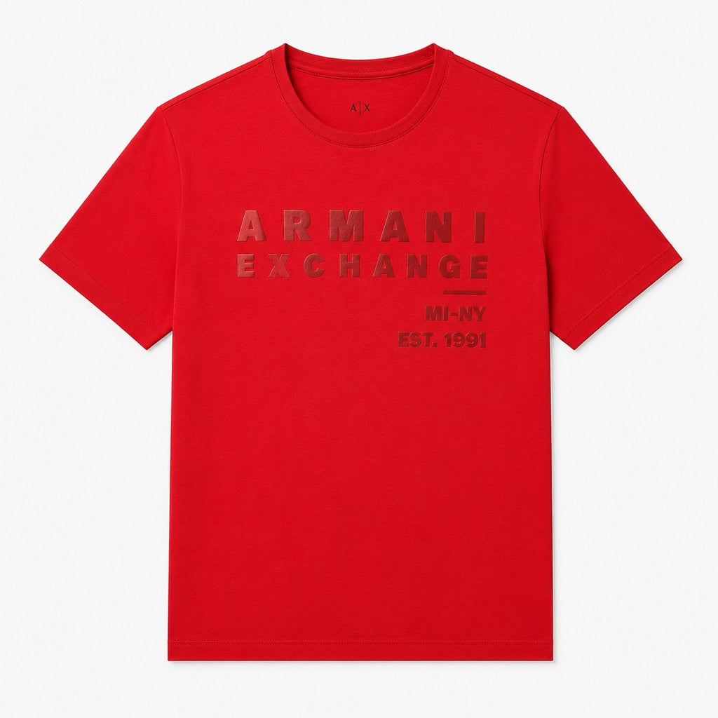ARMANI EXCHANGE Red Logo T-Shirt