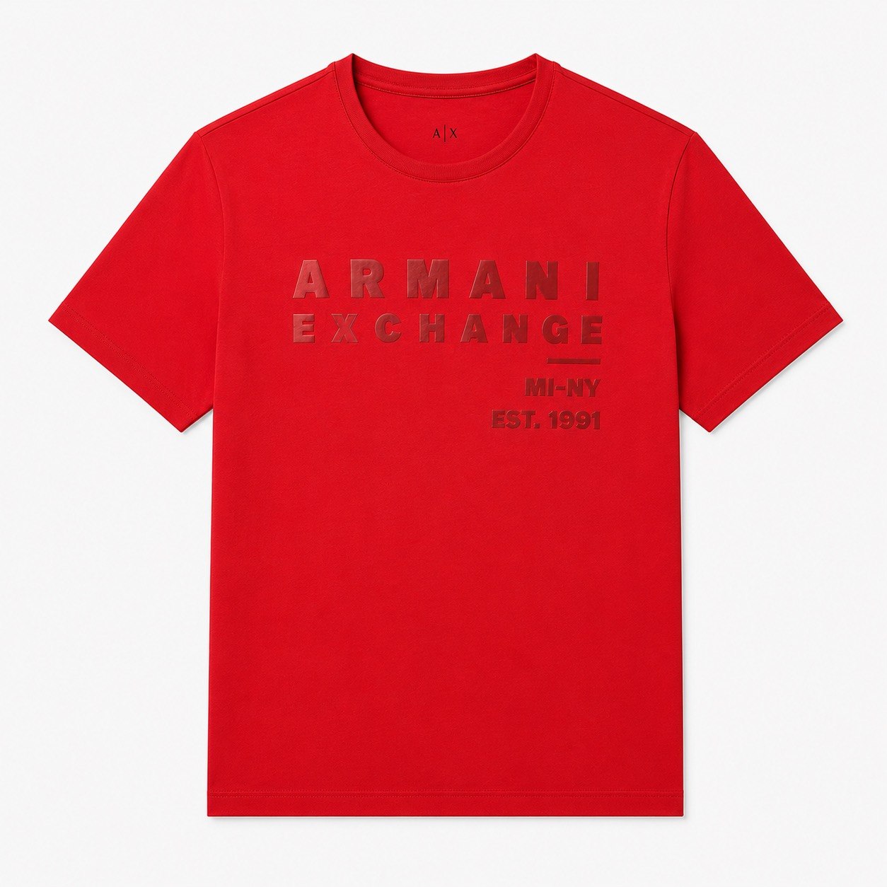 ARMANI EXCHANGE Red Logo T-Shirt