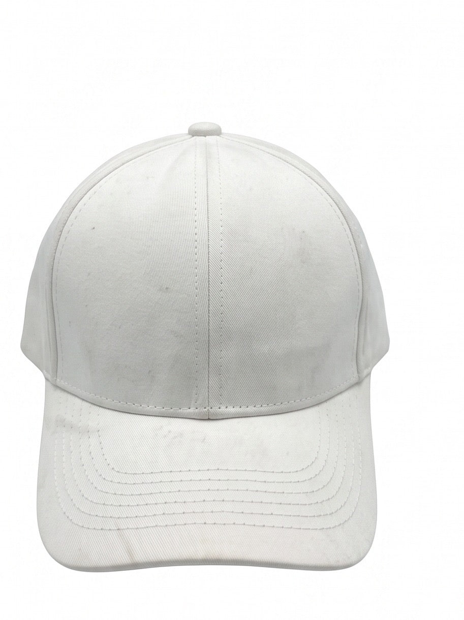 Dior Signature Embroidered Cap – White