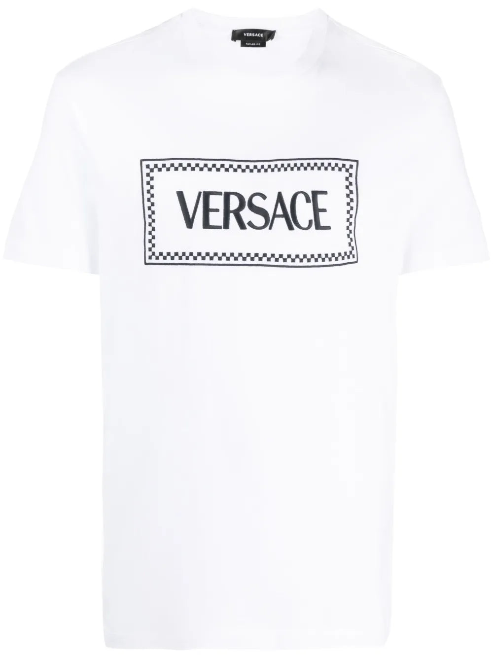 VERSACI  Embroidered T-shirt with the brand's logo from the 1990s