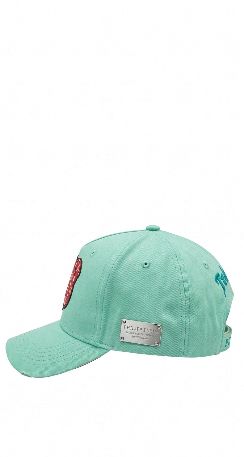 Philipp Plein Teddy Bear Cap – Mint Green