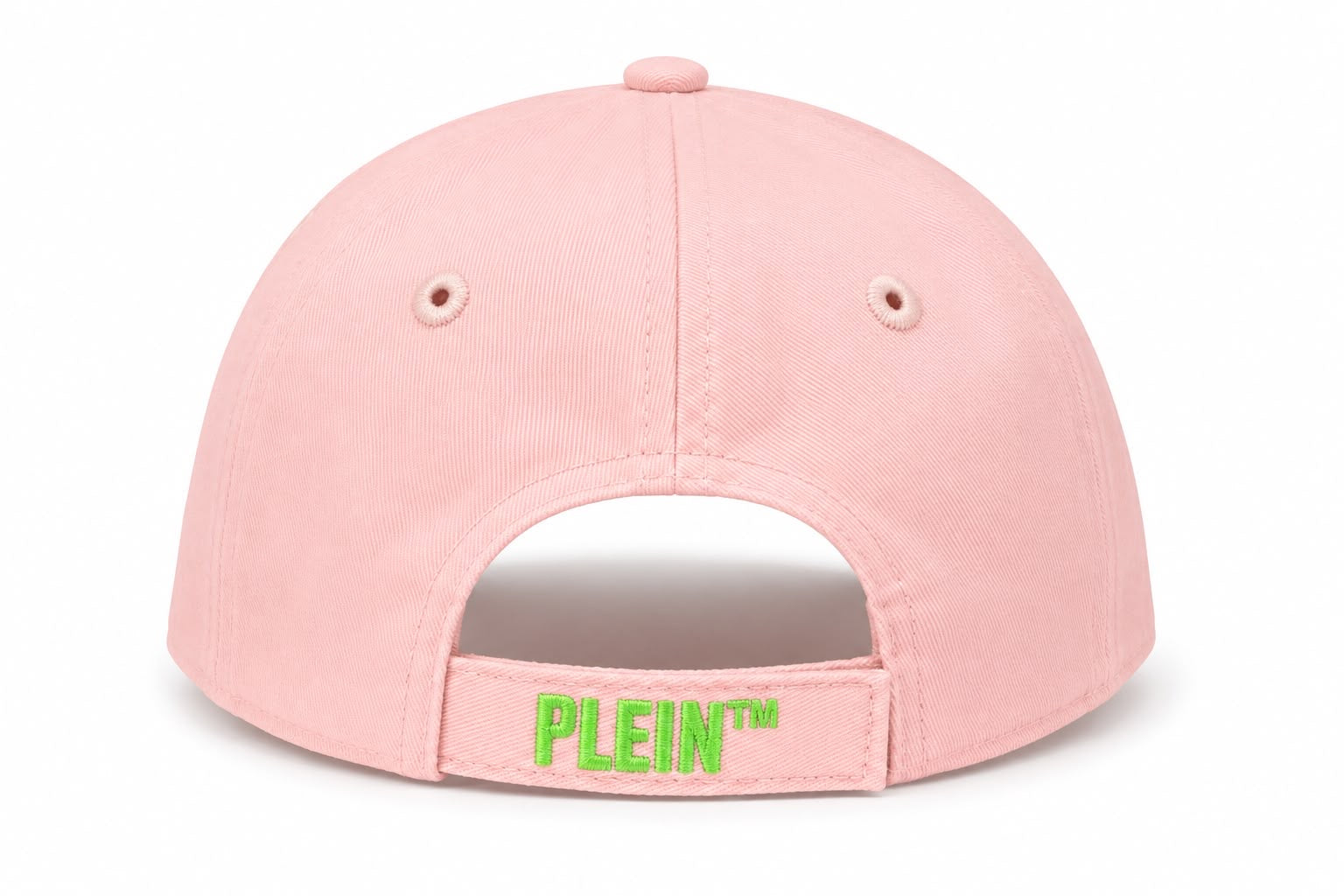 PLEIN 1978 Cap – Soft Pink / Neon Green Embroidery