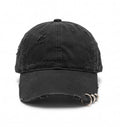 Balenciaga Distressed Ring Cap – Black