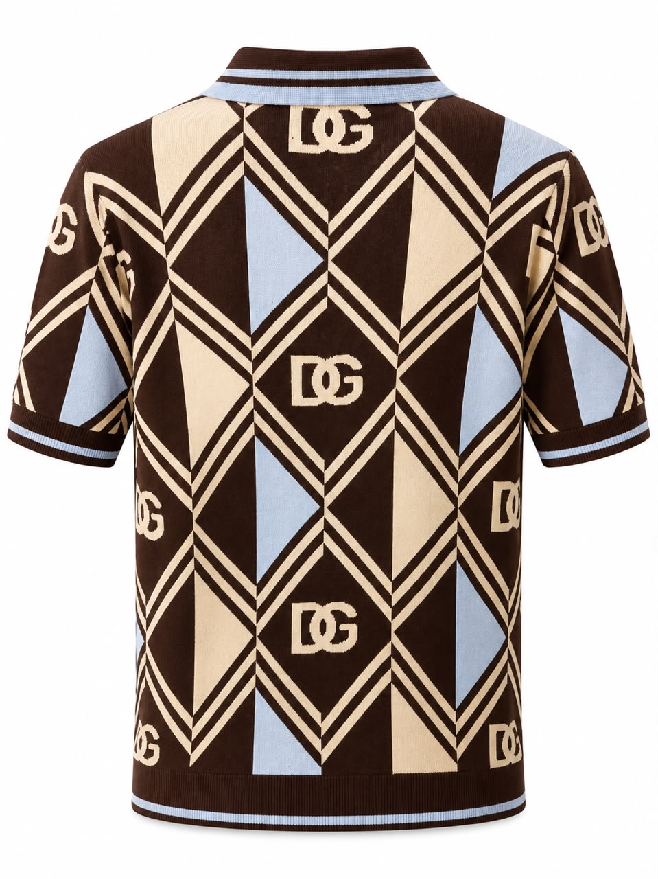 Dolce & Gabbana Geometric Jacquard Polo