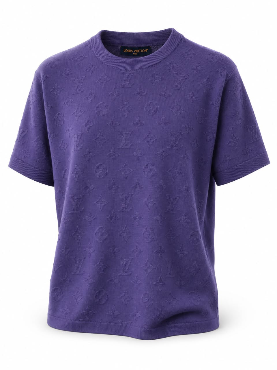 Purple Monogram Knit T-Shirt