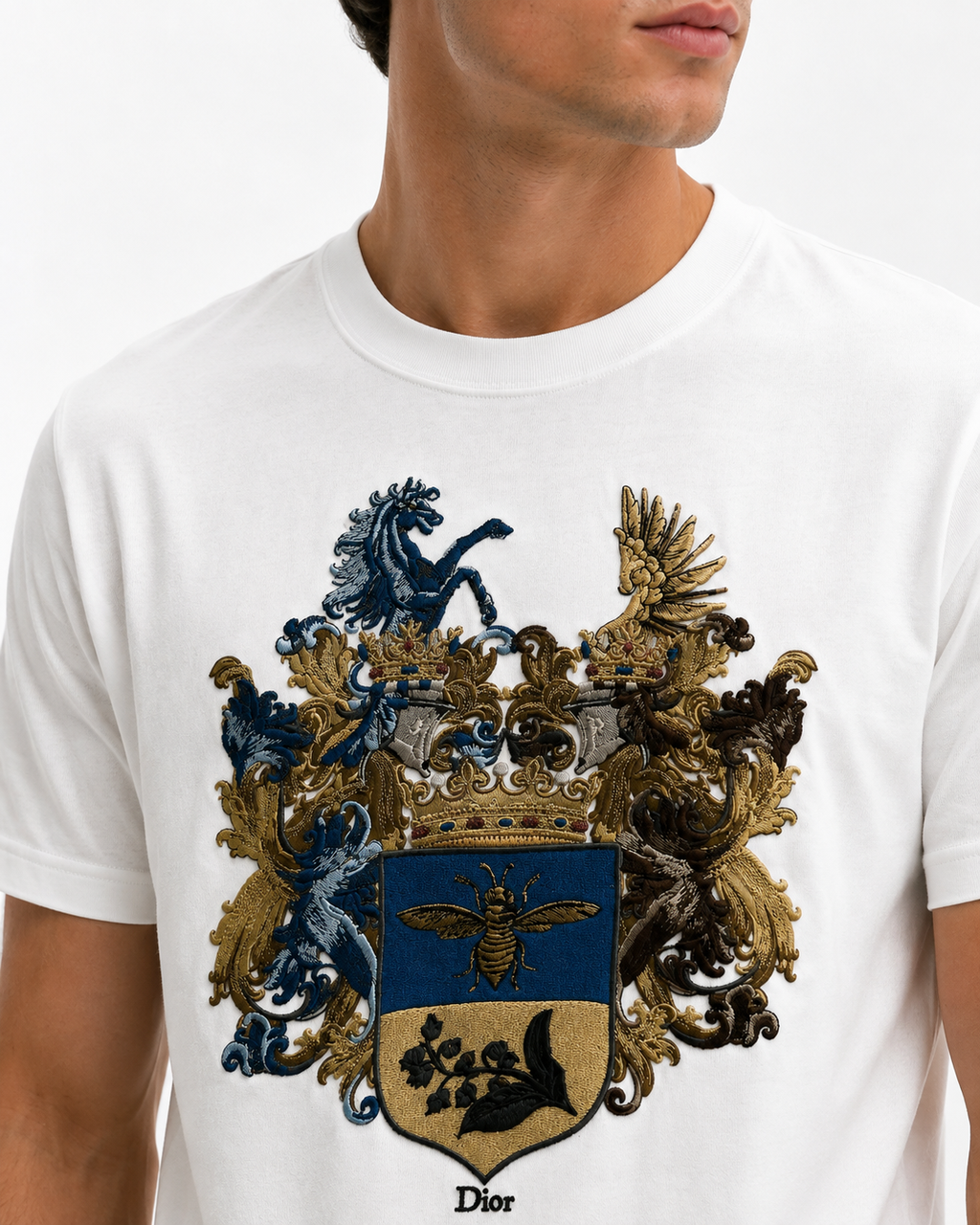Dior Crest Embroidered T-Shirt