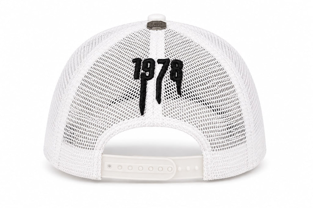P.P Mesh Skull Cap – White