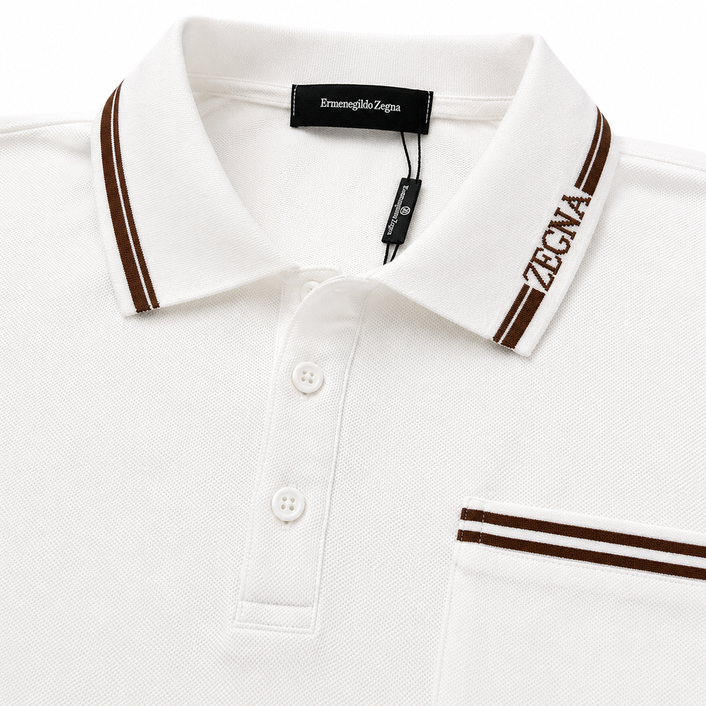 Ermenegildo Zegna White Polo