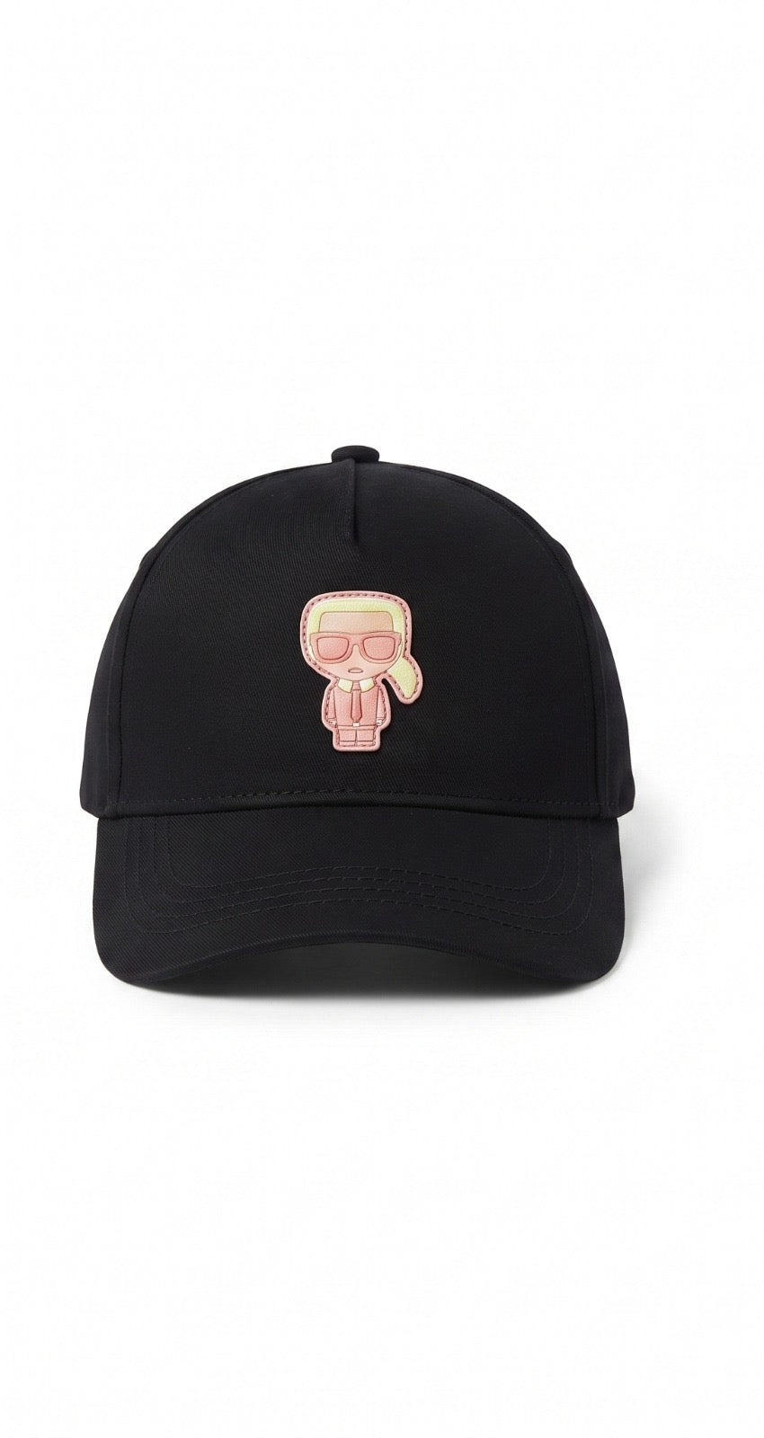 Karl Lagerfeld Icon Cap – Black / Pink