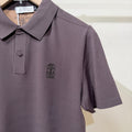 Brunello Cucinelli Brown Polo T-Shirt