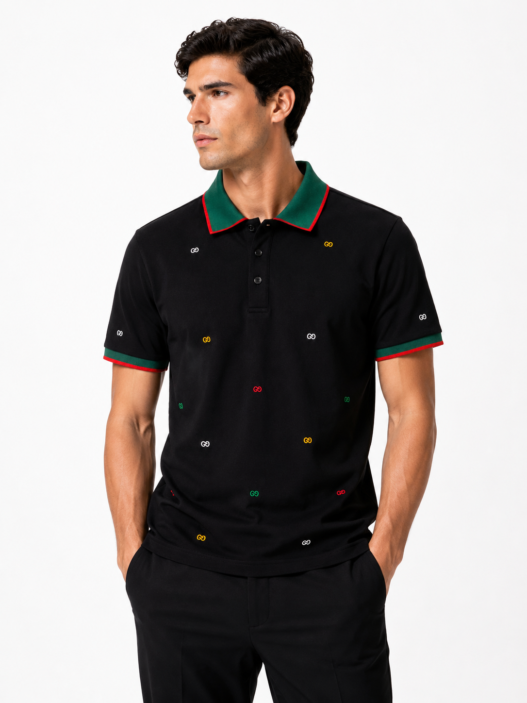 Premium Black Polo Tshirt
