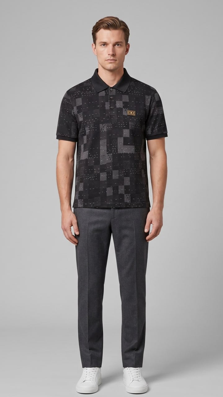 1V - Jacquard Polo