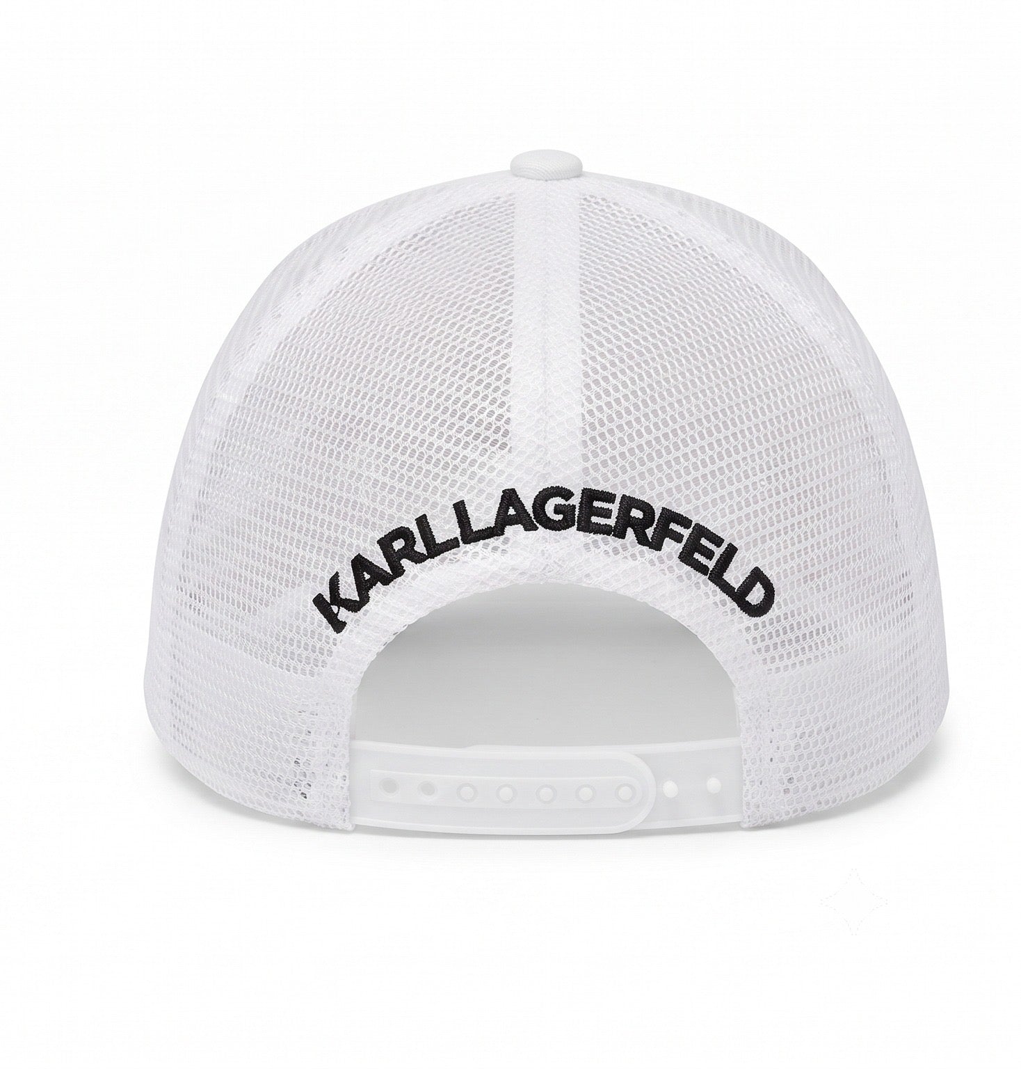 Karl Lagerfeld Mesh Trucker Cap – White