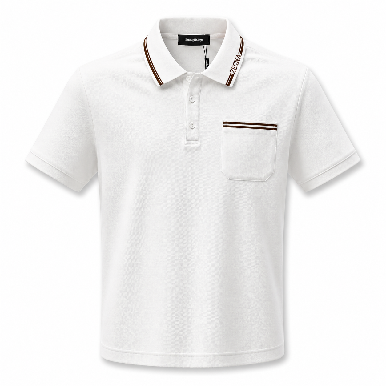 Ermenegildo Zegna White Polo
