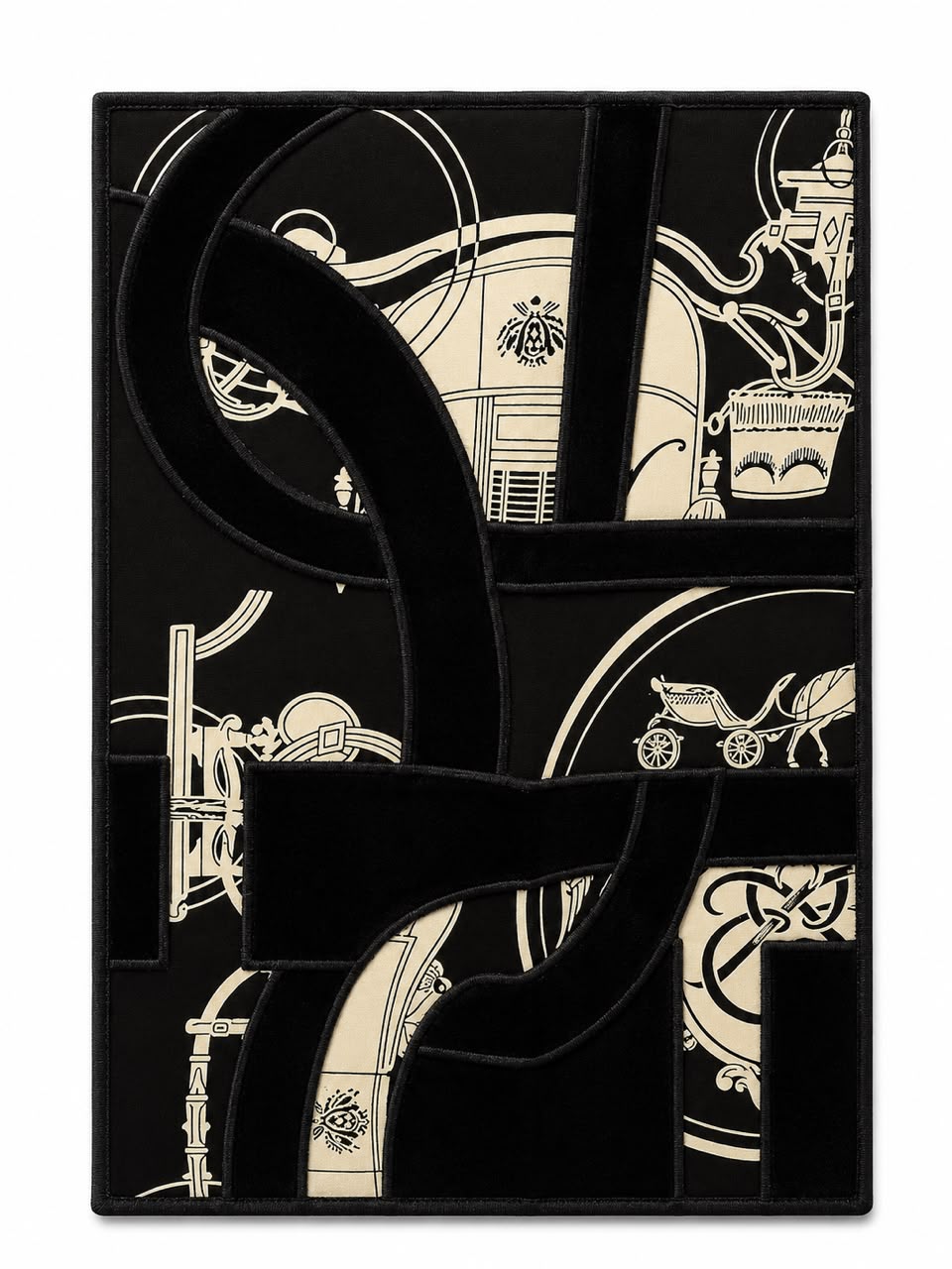 Black Graphic Panel T-Shirt