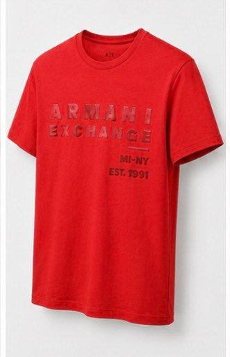 ARMANI EXCHANGE Red Logo T-Shirt