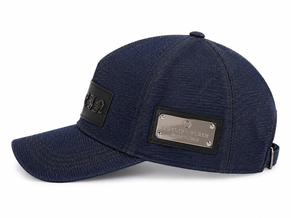 P.P Denim Cap – Dark Blue