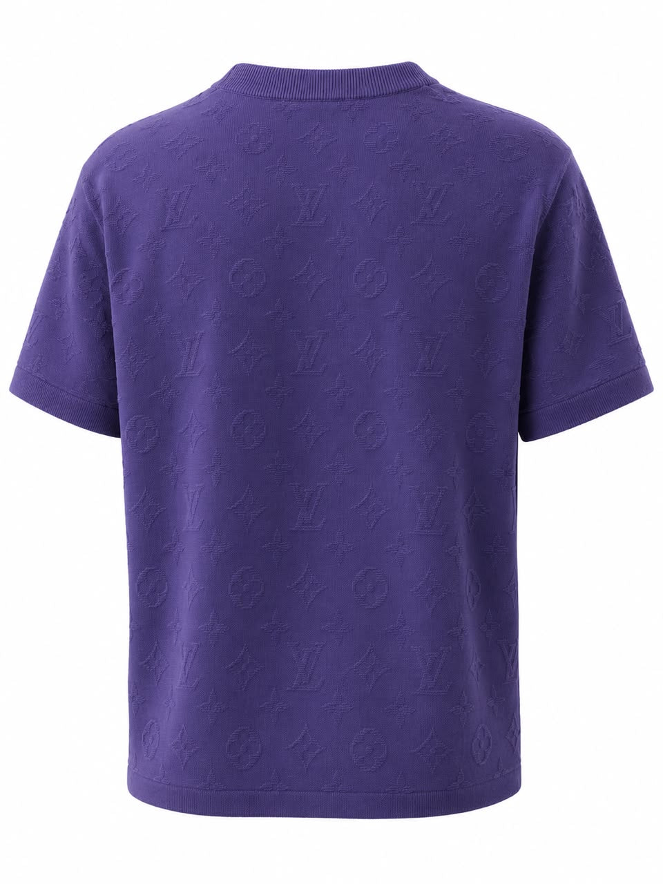 Purple Monogram Knit T-Shirt