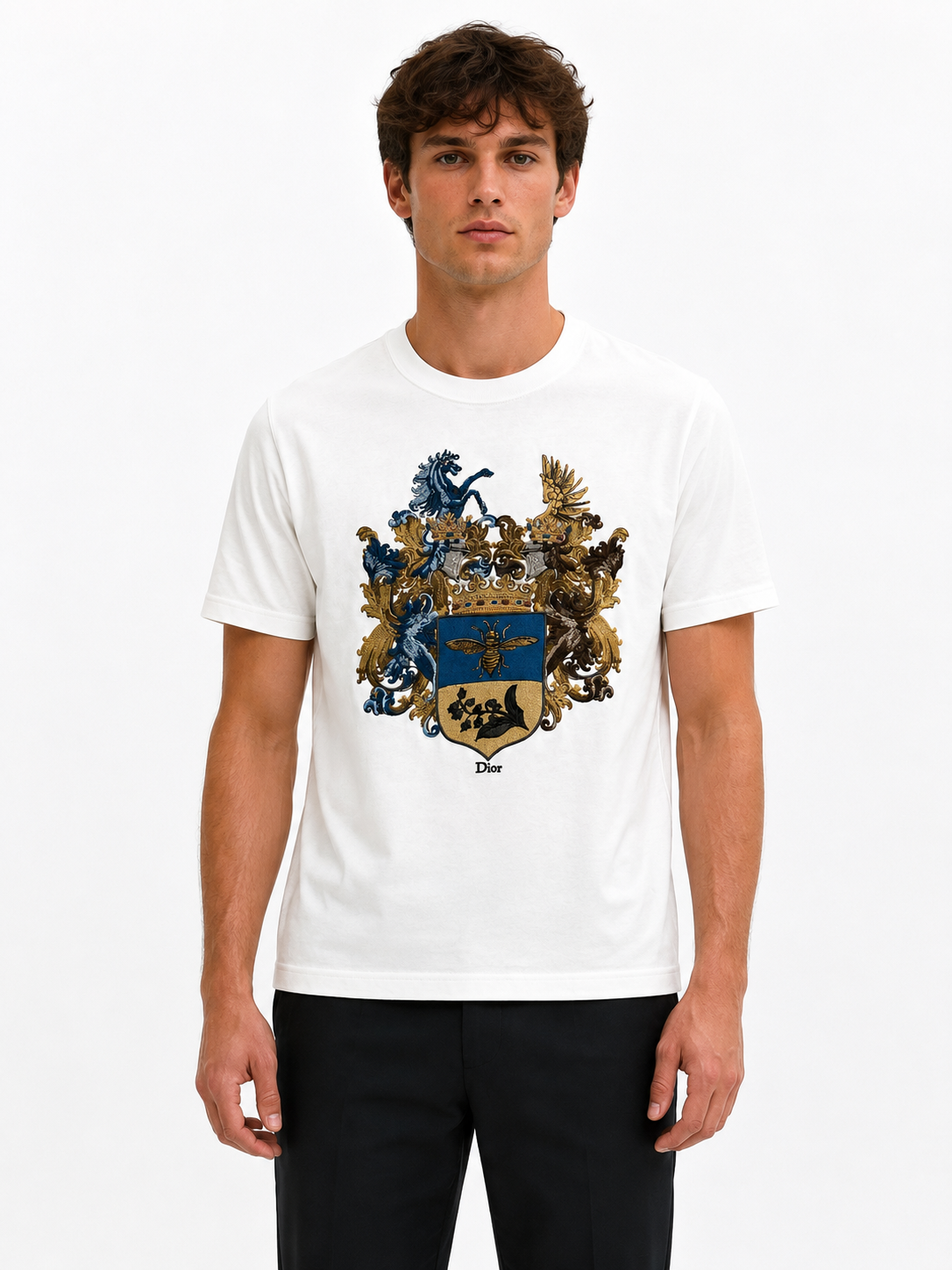 Dior Crest Embroidered T-Shirt