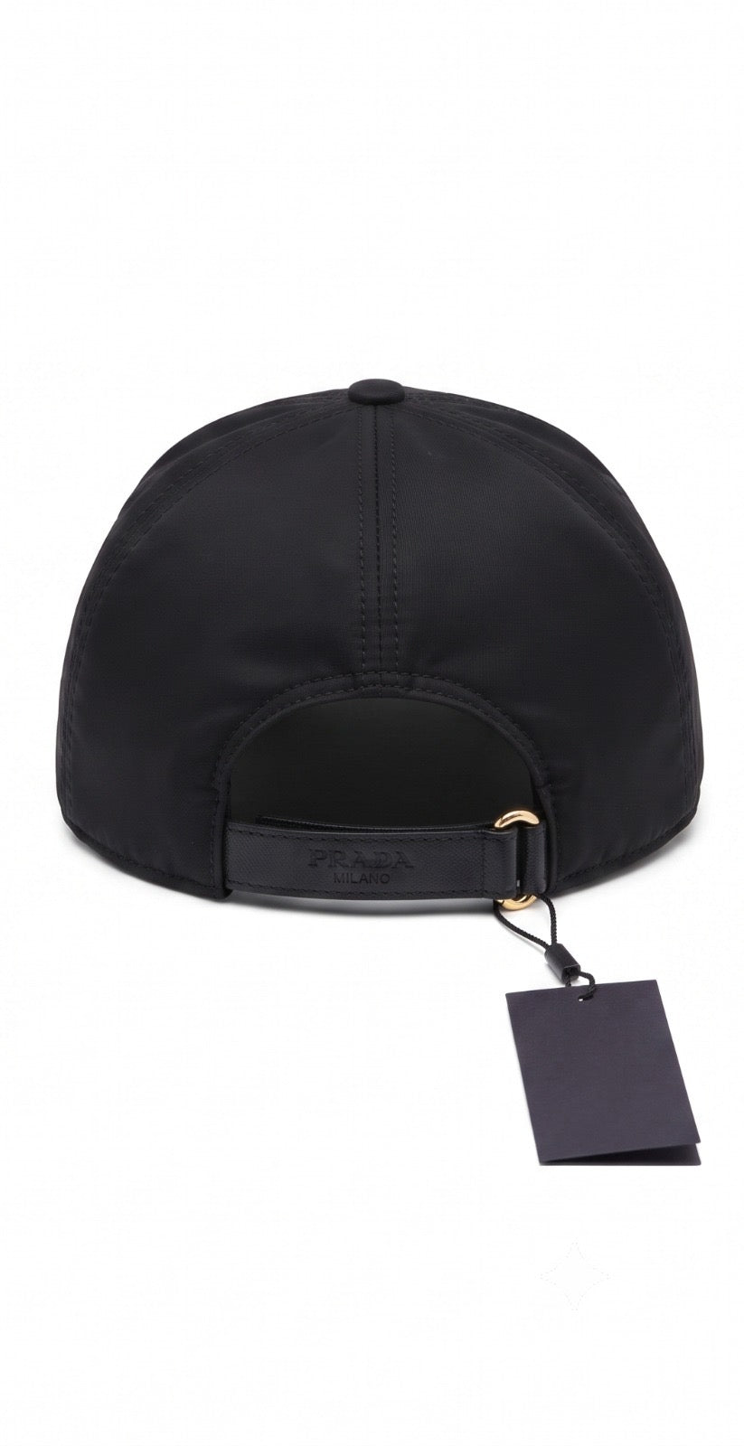 Prada Triangle Logo Cap – Black / Red