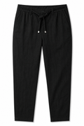 Ermenegildo Zegna Linen Blend Trousers – Black