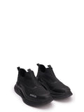 Moncler Black Slip-On Sneakers with Chunky Sole