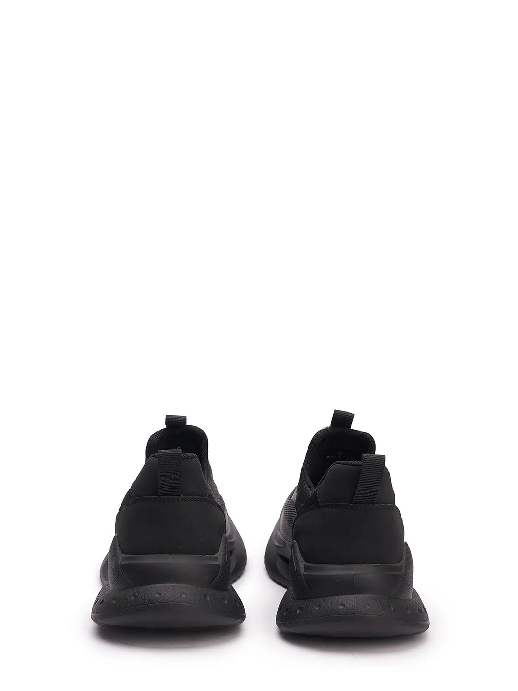 Moncler Black Slip-On Sneakers with Chunky Sole