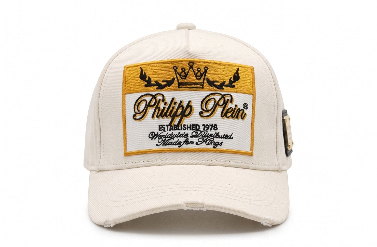 Philipp Plein Heritage Crown Cap – White