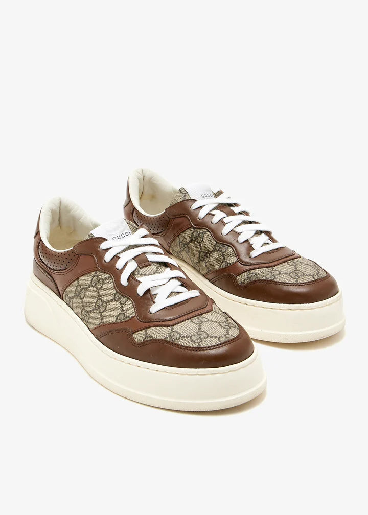 GUCCI - GG Supreme Panelled sneakers