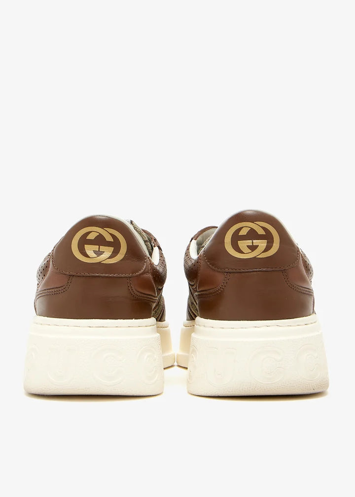 GUCCI - GG Supreme Panelled sneakers