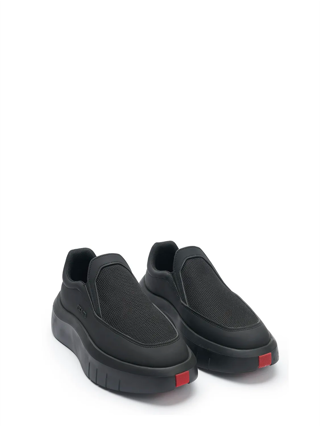 Prada Linea Rossa
Slip-On Sneakers with Mesh Upper