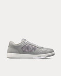 Dior - B27 Dior Gray Smooth Calfskin and CD Diamond Canvas Low Top Sneakers