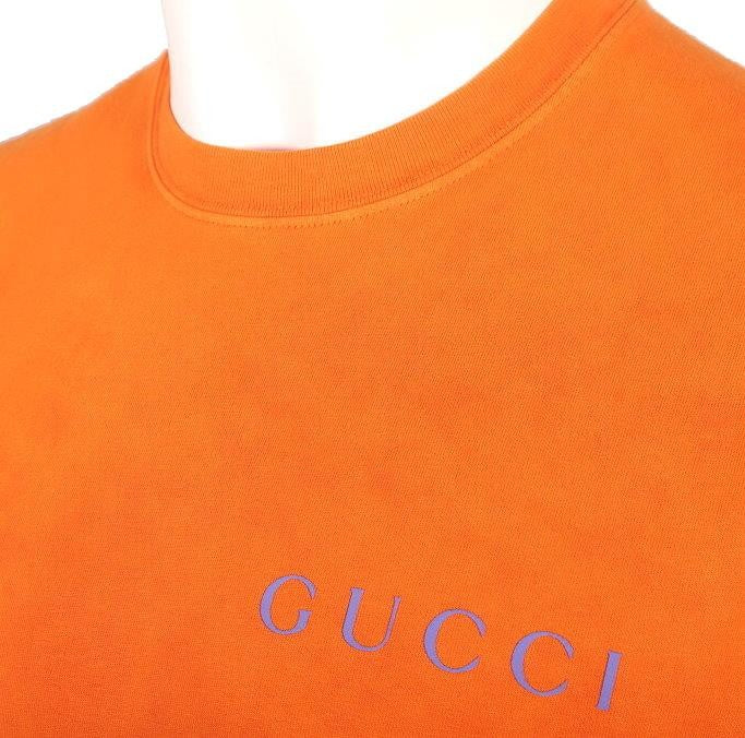 GUCCI Orange Washed T-Shirt over sized
