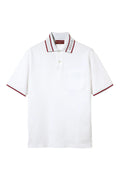 GUCCI
Cotton Piquet Polo Shirt with Web