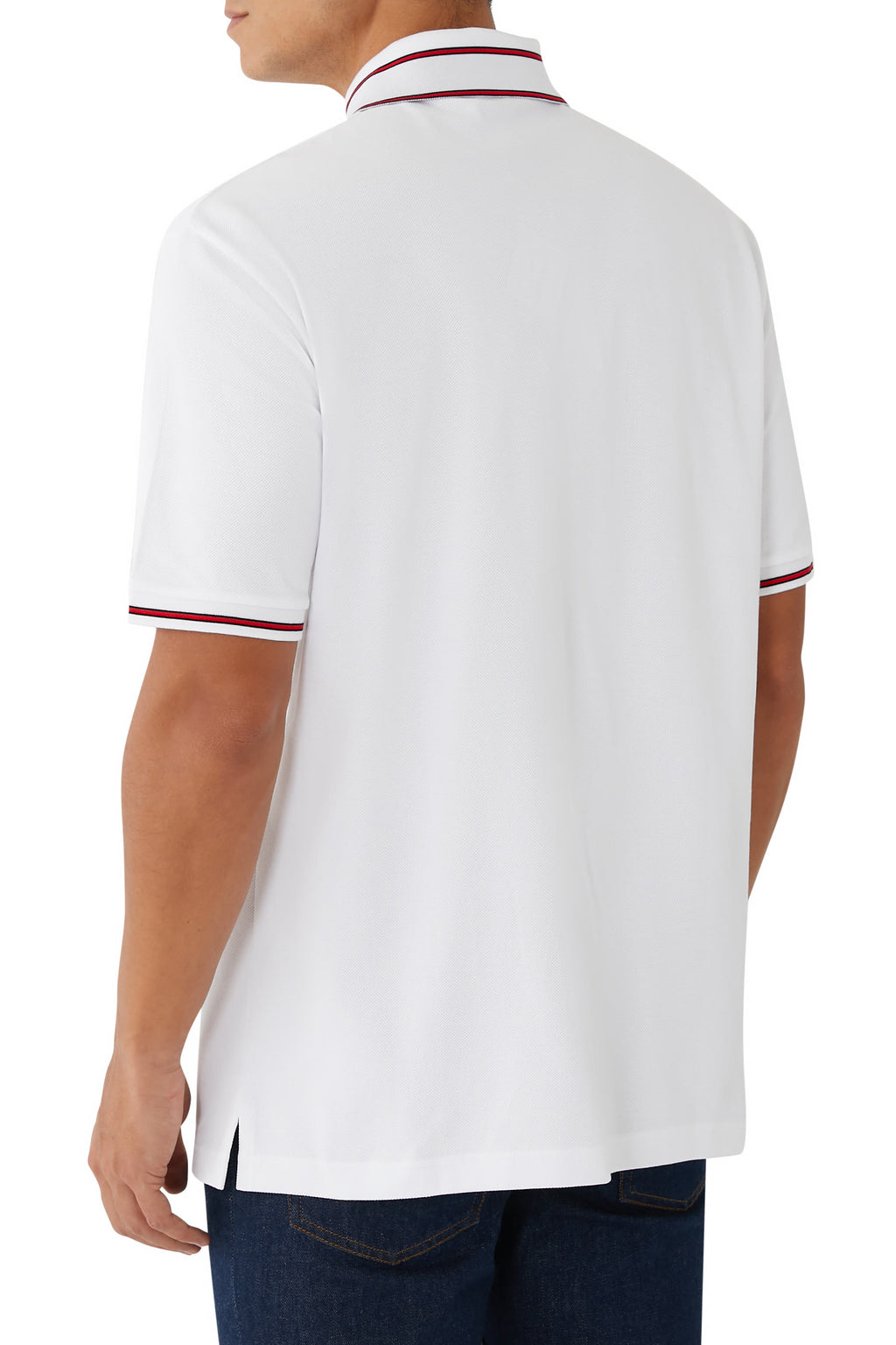 GUCCI
Cotton Piquet Polo Shirt with Web