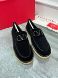 VALENTINO
Black Nubuck Men's Loafer