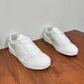 Dolce & Gabbana men's plain white sneakers with the brand's logo