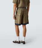 Gucci GG printed silk twill shorts