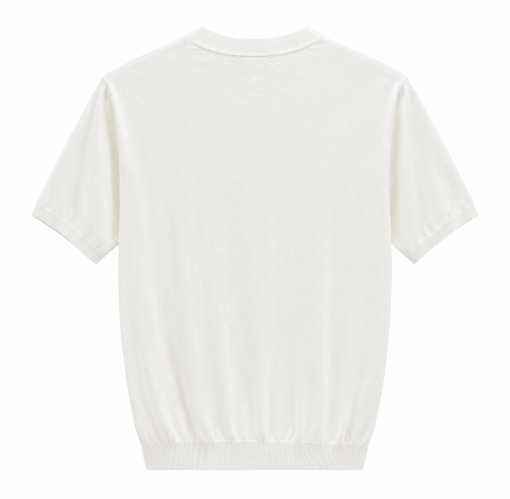 Brunello Cucinelli Knit T-Shirt – Off White