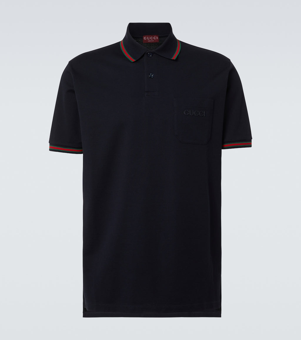 Gucci
Double G cotton-blend piqué polo shirt