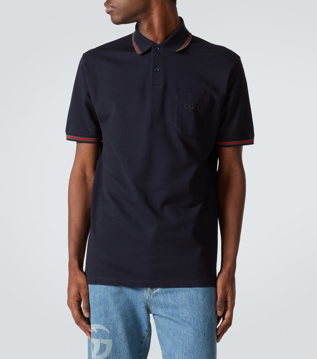 Gucci
Double G cotton-blend piqué polo shirt