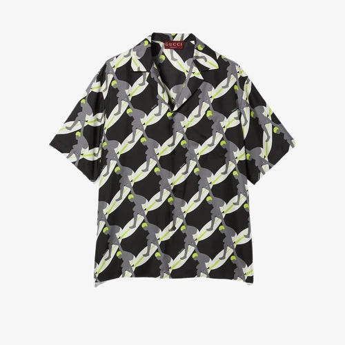 Gucci
Printed silk bowling shirt