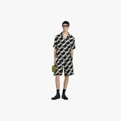Gucci
Printed silk bowling shirt