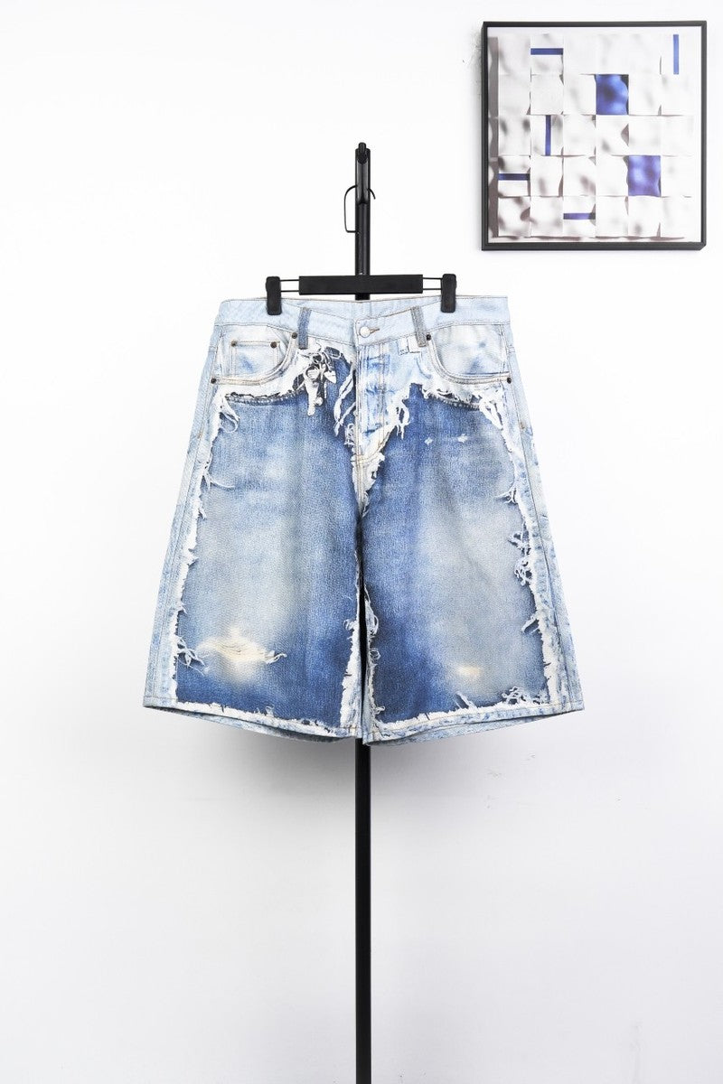Acne Studios SS26 3D Printed 1981M Jeans Shorts Unisex