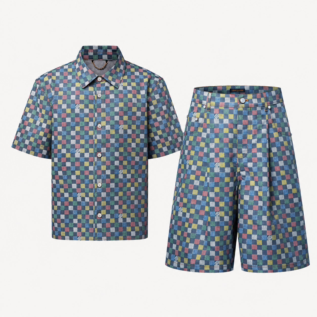 Damier Chambray Outfit set 
Multicolor