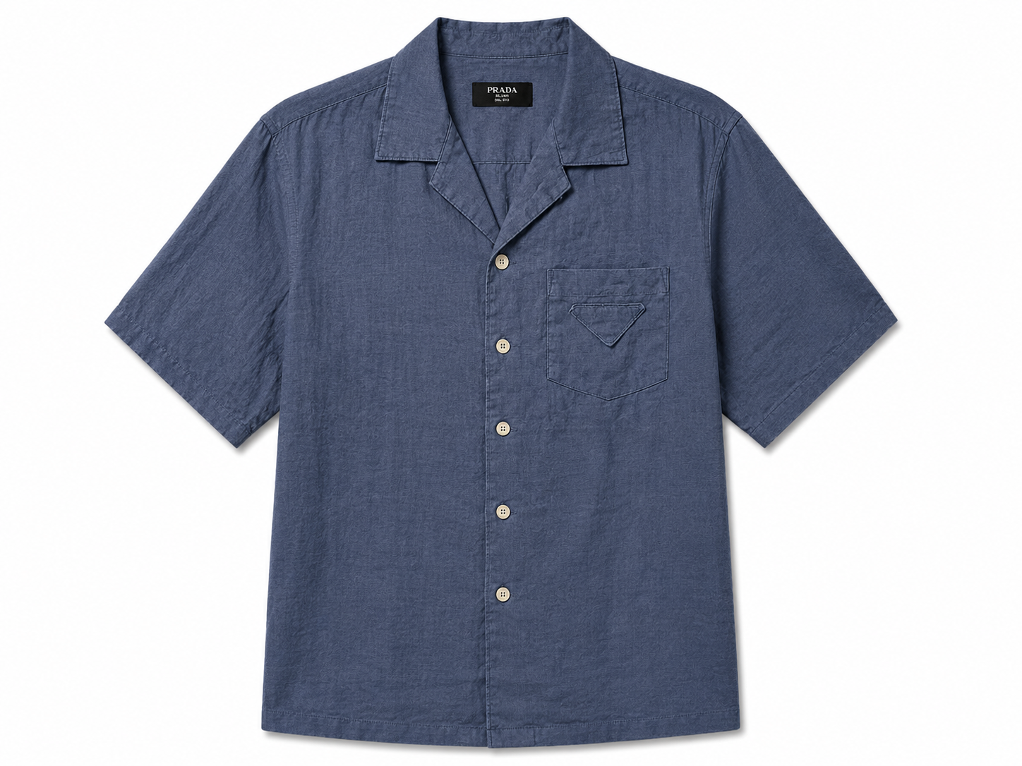 Prada Linen Set – Slate Blue