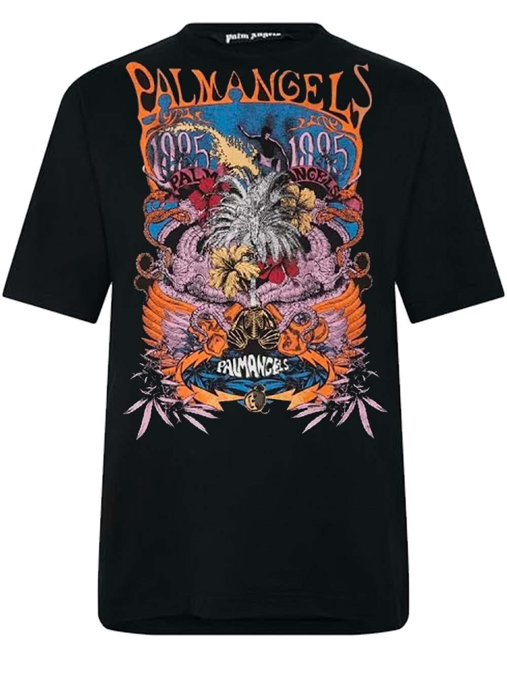 PALM ANGELS Concert Graphic Print T-Shirt Black