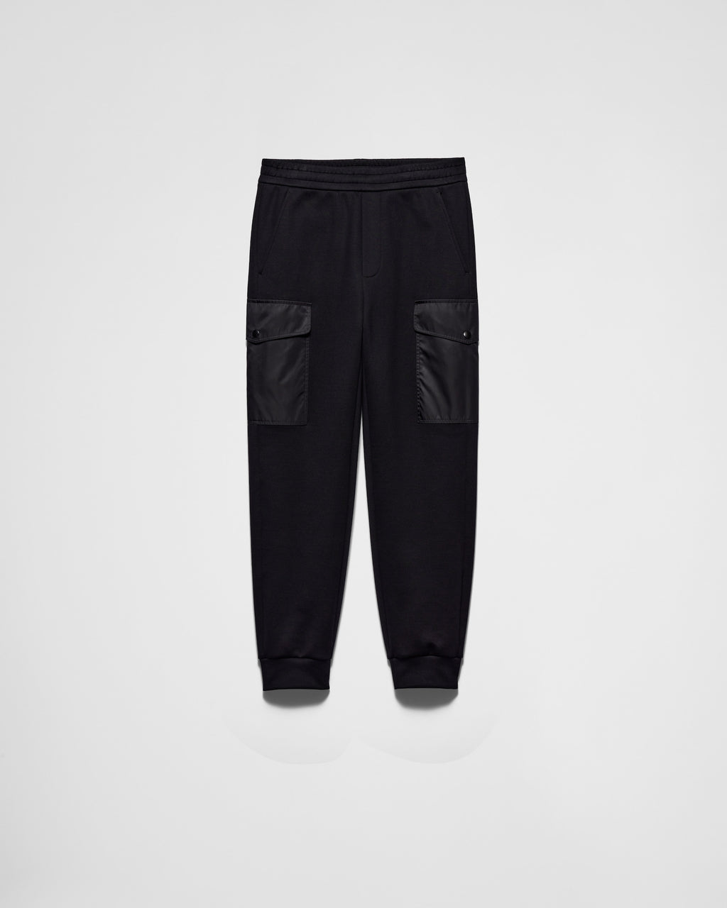 Prada - Cotton fleece joggers with Re-Nylon details